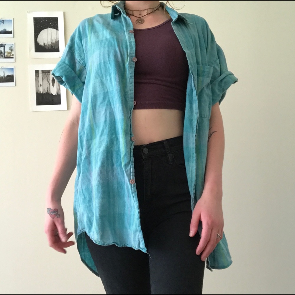 Vintage Plaid Button Down